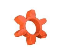 ELILANEY 1pc Elastic Plum Pad Coupler Gasket Solid Plum Cushion Coupling Flexible Polyurethane Rubber Hollow shaft adjustable(D40 Hollow)