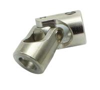 ELILANEY 1pc Metal Couplings Steering Gear Joint Vehicle Ship Model Universal Joint Head shaft adjustable(5mm X 6mm OD11 L23mm)