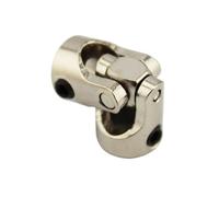 ELILANEY 1pc Metal Universal Joint 2mm 2.3mm 3mm 3.17mm 4mm 5mm 6mm 8mm 10mm Coupling Steering Universal Joint shaft adjustable(2X4mm)