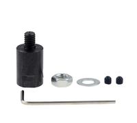 ELILANEY 1pc Motor Shaft Coupler M6 3.17mm 4mm 5mm 6mm 8mm Axle Sleeve Chuck Adapter Saw Blade Coupling shaft adjustable(4mm)
