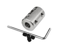 ELILANEY 1pc Rigid Shaft Coupler 3.17mm 4mm 5mm 6mm 8mm 10mm 12mm Motor Connector Sleeve 45 Steel Coupling shaft adjustable(6mm to 10mm)