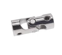 ELILANEY 1pc Shaft Coupler Length 23mm Width 9mm Universal Joint Coupling Carbon Steel Motor Shaft Connector shaft adjustable(3.17mm to 3.17mm)