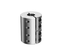 ELILANEY 1pc Shaft Coupling L20 D20 Rigid Cardan Torque Motor Connector Coupler CNC Aluminium Universal Joint 3D Printer shaft adjustable(4X7mm)