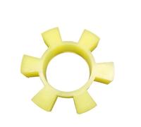 ELILANEY 1pc T Type Hexagonal Coupling Buffer Pad Water Pump Oil Pump Polyurethane Rubber Motor Coupling Elastic Block shaft adjustable(T110)