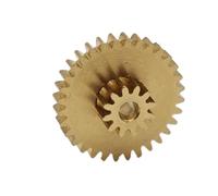 ELILANEY 1pcs 0.2 Module 12 Teeth 39 Teeth Double Gear 1.2mm Loose Fit Shaft Pinion 0.2M 12T 39T Double Layer Gear Pinion straight driver