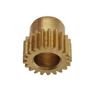 ELILANEY 1pcs 0.5 Module Brass Cylindrical Gear 0.5M 16T 17T Straight Teeth Spur Gear with Step M3 Screw mechanical(16 teeth 3.17mm bore)