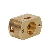 ELILANEY 1pcs 18mm Coupling Brass T8 Z Axis Screw Hot Bed Coupler 3D Printer Parts shaft adjustable
