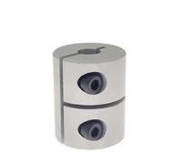 ELILANEY 1pcs 3D Printer Clamp Coupling D20 L25 Rigid Shaft Coupler 3mm 5mm 6.35mm 10mm Bore Stepper Servo Motor Connector shaft adjustable(3x6mm)