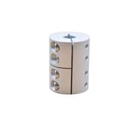 ELILANEY 1pcs Clamping Rigid Coupling Diameter 30mm Length 40mm Aluminum Engraving Machine Shaft Coupler Motor Connector shaft adjustable(5mm to 10mm)