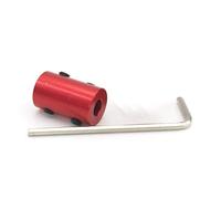 ELILANEY 1pcs D12 L20 Aluminum Alloy Coupling Red Rigid Screw Coupling 2mm 3.17mm 6mm CNC Claw Shaft Stepper Motor Connection Shaft shaft adjustable(3mm to 4mm)
