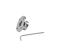 ELILANEY 1pcs Guide Shaft Support Coupling Inner Diameter 3mm 4mm 5mm 6mm 7mm 8mm 10mm 11mm 12mm Optical Axis Rigid Flange shaft adjustable(10mm)