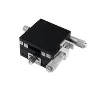 ELILANEY 1pcs Optical Fine-tuning Slide Table X Y Axis Displacement Manual Sliding Table Platform Guide Rail Right Knob Micrometer Machine driver(40x40mm)