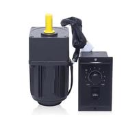 ELILANEY 25W 220V AC Speed Geared Motor Reversible Reduction Induction Motor Single Phase Adjustable Speed Controller torque reduction(83RPM)