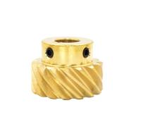 ELILANEY 26 Teeth Left Handed Helical Gear 45 Degree Staggered Pinion Keyway Hole 1.5 Module 26T Spiral Miter Gear M6 Screw spiral mechanical(Bore 12mm keyway 4x1.8mm)
