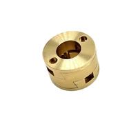 ELILANEY 2pcs T8 Z Axis Round Brass Coupling 3D Printer Accessories Printing Swing T8 Screw Hotbed Couplings shaft adjustable