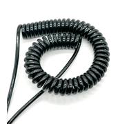 ELILANEY 3 core 2 core Spiral Cable Spring Wire Expandable to 3.75 Meters Cord for Versatile Applications stretch flexible(2 Core 22AWG)