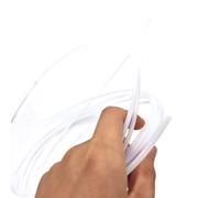 ELILANEY 3D Printer PTFE Tube for 1.75 Filament 2.0mm ID 4.0mm OD White Connector Tubing High Temperature Resistant Tube Convey Bendable