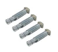 ELILANEY 4 Sets Threaded Sleeve Connectors for 20 30 40 Series Aluminum Profiles Build in External Threaded Pipe Accessories Support Fixing(30 Series)