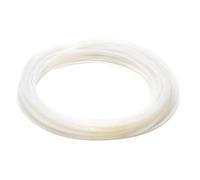 ELILANEY 50 Meters White PTFE Tube Pipe for 1.75mm 3.0mm Filament 3D Printer Printing Hot End Extruder Throat Convey Bendable(ID6mm OD8mm)
