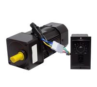 ELILANEY 5RK90GU-CF Speed Control Motor with Speed Governor 90W 220V AC Single Phase Reverse Gear Motor 90x90mm Speed Reducer Motor torque reduction(18RPM)