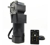 ELILANEY 60W Adjustable Speed Motor 220V AC Single Phase Speed Control Motor 15mm Solid Shaft 90x90mm Frame Right Angle Gear Reducer torque reduction(25K)
