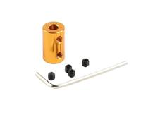 ELILANEY 6pcs Aluminum Alloy Rigid Coupling Bore 1mm 2mm 3.17mm 4mm 5mm 6mm Motor Shaft Coupler Connector Motor Stepper 3D Printer shaft adjustable(2mm to 5mm)