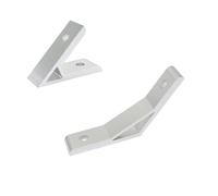 ELILANEY 8pcs Aluminum Corner Brackets 45 Degree 135 Degree Angle Bracket Connectors for 1010 2020 Extrusion Profile Support Fixing(Silver,for 1010)