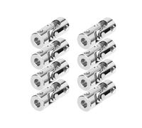 ELILANEY 8pcs Steel Universal Joint Cardan Connector Rotatable Model Coupling 4mm to 4mm for DIY Motor Shaft shaft adjustable