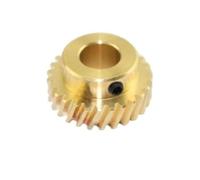 ELILANEY Brass 1 Module 26 Teeth 45 Degree Staggered Gear Right Handed Rotating Worm Pinion 1M 26T Spiral Helical Gear spiral mechanical(30mm step 11mm bore)