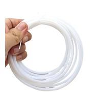 ELILANEY F46 Insulated Hose 1 Meter PTFE FEP Tube For 3D Printer Parts Pipe ID 0.5mm 1mm 2mm 2.5mm 16mm 18mm 20mm Rigid Pipe 600V convey bendable(White,ID 5mm x 6mm OD)