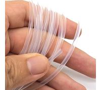 ELILANEY PTFE Heat Shrink Tube 1.7:1 Shrinkage Ratio Diameter 0.5mm to 15mm 260℃ High Temperature Pipe 600V Translucent convey bendable(9mm)