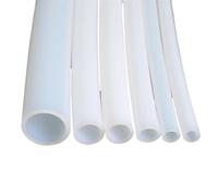 ELILANEY White PTFE Tube for 3D Printer Parts Pipe ID 0.5mm 1 2 2.5 3 4 5 6 7 8 10 12mm 14mm 16mm 18mm 20mm F46 Insulated Hose Rigid Pipe 600V 1 Meter convey bendable(ID 5mm x 7mm OD)