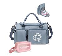 Elilier Gifts for Girls, Teen Girl Gifts Trendy Stuff, Initial Travel Duffel Bag, Tween Duffel Bag, Weekender Overnight Bag, Kids Sports Bag Dance Bag, Gifts for kids, Jewelblue, Q