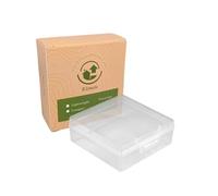 Elimeta Soap Container, Square Bar Soap Holder Fit Dr Squatch Soap, Travel Soap Case (Clear)