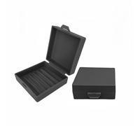 Elimeta Soap Holder 2 Pack, Shower Bar Case Box Fit Dr Squatch, Waterproof Travel Container with Lid, Square Bathroom Soap Dish for Camping Gym Outdoor Traveling (Black)