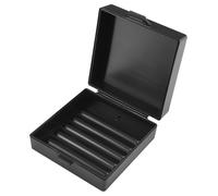 Elimeta Square Soap Dishes Holder for Shower Travel Soap Container with Lid Lightweight Waterproof Soap Box for Dr. Squatch Men's Soap Bar for Traveling Toiletry Gym Bathroom (Black)