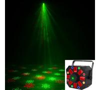 Eliminator Furious Three RG LED Moonflower, Wash and Laser Light Effect