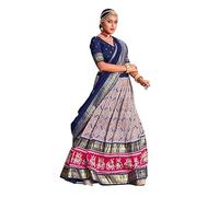 Elina fashion Indian Lehenga Choli Set for Women Designer Readymade Blouse With Dupatta Wedding Partywear Ready to Wear, Lavender, Medium