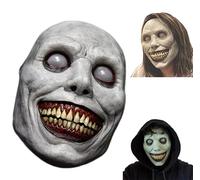 ELINA Halloween Exorcist Smile Mask Creepy Horror Evil Face Latex for Karneval Halloween Cosplay Party Costume Accessories