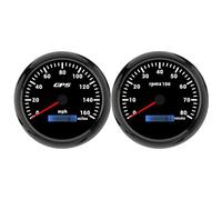 ELING 110mm GPS Speedometer 0-160MPH Odometer Speed Gauge with 0-8000RPM Tachometer with 7 Colors Backlight 12V 24V for Car Limousine