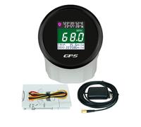 ELING 52mm Car Boat GPS Digital Speedometer with TFT Screen Trip ODO Dashboard Cluster Replacement for Go Kart ATV Yacht (52mm, black+black)