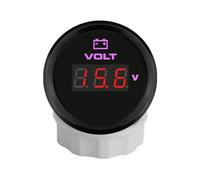 ELING 52mm Digital Voltmeter 8-32V Volt Meter with 8 Colors Backlight for Car Motorcycle SUV Waterproof