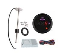 ELING 52mm Digital Water Level Meter 0-190ohm Signal with 8 Colors Backlight 250mm Level Sending Unit Sensor for Racing Car