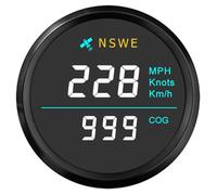 ELING 52mm Universal GPS Speedometer 0-999km/h mph knots with Course over ground with Backlight 12V 24V for Marine Sailboat Vessels