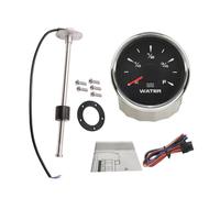 ELING 52mm Water Level Tank Meter Gauge 12V 24V with 8 Colors Backlights with 0-190ohm Level Sending Unit Sender Sensor 275mm for Auto Motorboat