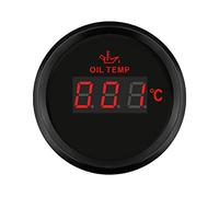 ELING Digital Oil Temperature Gauge Temp Meter 50-150℃ 52mm 9-32V With Red Backlight 12V 24Volts Universal for Tractors SUV