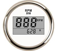ELING Digital Tachometer RPM Gauge With Hour Meter For Car Truck Boat Yacht 0-9990RPM 52mm(2 inches) With Backlight