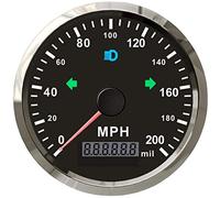 ELING MPH GPS Speedometer 125MPH Odometer Mileage Overspeed Alarm for Boat Car Truck Motorcycle 85MM