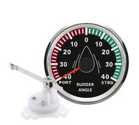 ELING Waterproof Marine Rudder Angle Indicator Gauge Meter 0-190ohm With Rudder Sensor 3-3/8"(85mm) With Backlight