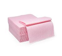elinnee Reusable Cleaning Cloths Dish Paper Towels, Domestic Cleaning Towels, Multipurpose Quick-Dry Rag Dish Cloths Heavy Duty Handy Wipes for Kitchen 25 Count 14.2"X15.7", Pink